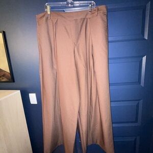 Eloquii Wide Leg Pants in Brown